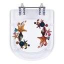 Ver imagem 1 de Tampa de Vaso Poliéster Decorada Estrelas do Mar Vogue Plus para Louça Deca