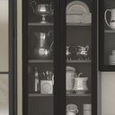 Ver imagem 5 de Armário Cristaleira em Aço 2 Portas de Vidro 65cm Dobradiças Slow Motion Exclusive Itatiaia