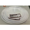 Ver imagem 3 de Kit 03 Bandeja Prato Redondo Servir Bolo Festa Branco 370mm