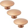 Conjunto de 3 Puxadores 201 Tucson Ponto Cobre para Móveis Armários e Gavetas - 1