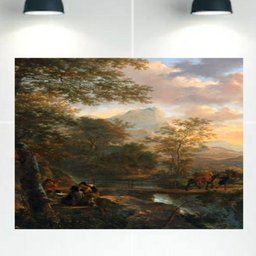 Quadro Decorativo Tela Canvas Paisagens Ref:qbpa23 Lojall 150 X 100 Cm Borda Infinita - 1