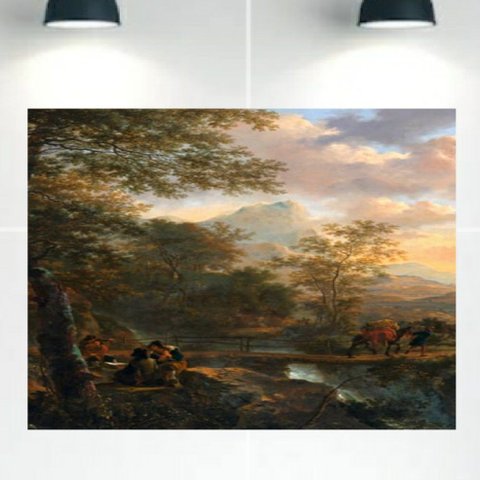 Quadro Decorativo Tela Canvas Paisagens Ref:qbpa23 Lojall 150 X 100 Cm Borda Infinita