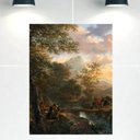 Ver imagem 2 de Quadro Decorativo Tela Canvas Paisagens Ref:qbpa23 Lojall 150 X 100 Cm Borda Infinita