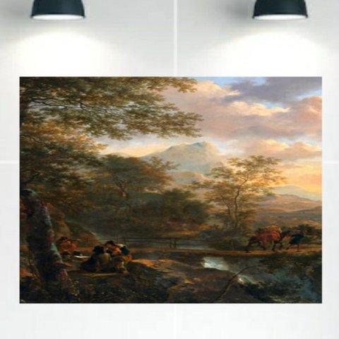 Quadro Decorativo Tela Canvas Paisagens Ref:qbpa23 Lojall 150 X 100 Cm Borda Infinita