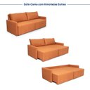 Ver imagem 4 de Sofá Cama Retrátil e Reclinável 3 Lugares 225cm em Linho Baraúna Cabecasa Madeiraoriginals