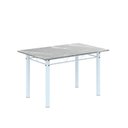 Ver imagem 5 de Conjunto de Mesa Tubular 120cm x 75cm Tampo em Granito Topázio com 4 Cadeiras Iris Branco/Bege