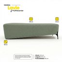 Ver imagem 4 de Puff Recamier Decorativo Orgânico Lavie 140cm Premium Bouclê Verde Menta - Abmaza