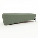 Ver imagem 6 de Puff Recamier Decorativo Orgânico Lavie 140cm Premium Bouclê Verde Menta - Abmaza