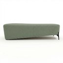 Ver imagem 1 de Puff Recamier Decorativo Orgânico Lavie 140cm Premium Bouclê Verde Menta - Abmaza