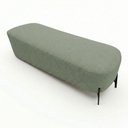 Ver imagem 5 de Puff Recamier Decorativo Orgânico Lavie 140cm Premium Bouclê Verde Menta - Abmaza