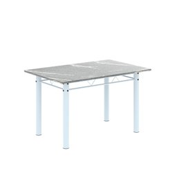 Conjunto de Mesa Tubular 120cm X 75cm Tampo em Granito Topázio com 4 Cadeiras Iris - 4
