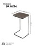 Mesa Lateral Ultraflex - Lf 5011 68x40x33 Cm - 3
