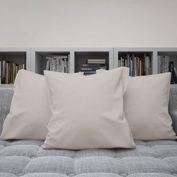 Kit 4 Capas Almofadas Decorativas Lisas 45x45 ID Decor :04 Cinza - 2