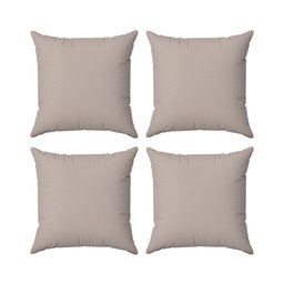 Kit 4 Capas Almofadas Decorativas Lisas 45x45 ID Decor :04 Cinza - 1