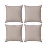 Kit 4 Capas Almofadas Decorativas Lisas 45x45 ID Decor :04 Cinza - 1