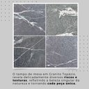 Ver imagem 6 de Conjunto de Mesa Tubular 120cm x 75cm Tampo em Granito Topázio com 4 Cadeiras Iris Preto