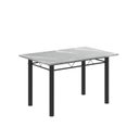 Ver imagem 6 de Conjunto de Mesa Tubular 120cm x 75cm Tampo em Granito Topázio com 4 Cadeiras Iris Preto/Arabesco