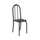 Ver imagem 4 de Conjunto de Mesa Tubular 120cm x 75cm Tampo em Granito Topázio com 4 Cadeiras Iris Preto