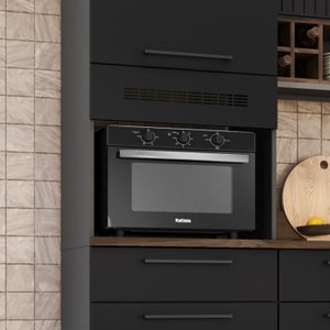 Paneleiro em Aço para Forno 2 Portas 1 Gaveta Exclusive e