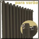 Ver imagem 5 de cortina blackout Milam bloqueia luz 7,00 x 2,90 sala marrom