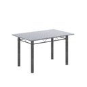 Ver imagem 4 de Conjunto de Mesa Tubular 120cm x 75cm Tampo com 4 Cadeiras Iris B Prata/Bege