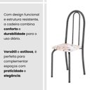 Ver imagem 7 de Conjunto de Mesa Tubular 120cm x 75cm Tampo com 4 Cadeiras Iris B Prata/Bege