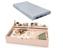 Ver imagem 1 de Cama Berço Montessoriana Juvenil c/ 2 Baús e Colchão 100%MDF:Rosa