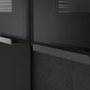 Ver mais imagens de Paneleiro em Aço com 2 Portas de Vidro Tipo Cristaleira 3 Portas 1 Gaveta Exclusive