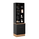 Ver imagem 2 de Paneleiro em Aço com 2 Portas de Vidro Tipo Cristaleira 3 Portas 1 Gaveta Exclusive