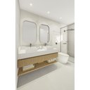 Ver imagem 3 de Porta Toalha Toalheiro de Banho Banheiro 50cm em Aço Inox Polido Brilhante Linha Larissa Stainless