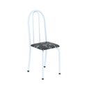 Ver imagem 5 de Conjunto de Mesa Tubular 120cm x 75cm Tampo com 4 Cadeiras Branco/Preto