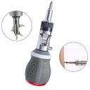 Ver imagem 1 de Ferramenta Multiuso 8 em 1 Chave de Fenda Catraca Reversível:cinza