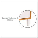 Ver imagem 4 de Balcão 80cm 3 Gavetas Cozinha Milão Marrom/Freijó/Branco