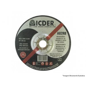 Disco Desbaste Ferro 4.1/2x3/16x7/8
