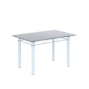 Ver imagem 4 de Conjunto de Mesa Tubular 120cm x 75cm Tampo com 4 Cadeiras Branco/Preto