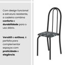 Ver mais imagens de Conjunto de Mesa Tubular 120cm x 75cm Tampo com 4 Cadeiras Preto