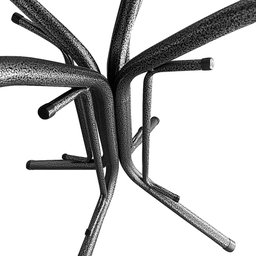 Base para Mesa de Jantar Quadrada ou Redonda Tampos de Mármore Granito Ql Texturizado - 4