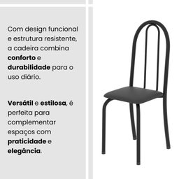 Conjunto de Mesa Tubular 120cm X 75cm Tampo com 4 Cadeiras - 7