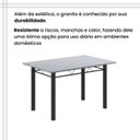 Ver mais imagens de Conjunto de Mesa Tubular 120cm x 75cm Tampo com 4 Cadeiras Preto