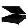 Cama Box Baú Casal Suede Preto - 2