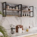 Ver imagem 4 de 2 Estantes Organizadora C/ Suporte Para Quarto 80X50X20