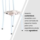 Ver imagem 6 de Conjunto de Mesa Tubular 120cm x 75cm Tampo com 4 Cadeiras Branco/Arabesco