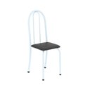 Ver imagem 5 de Conjunto de Mesa Tubular 120cm x 75cm Tampo com 4 Cadeiras Branco/Preto
