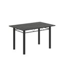 Ver imagem 4 de Conjunto de Mesa Tubular 120cm x 75cm Tampo com 4 Cadeiras Preto