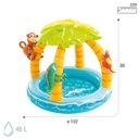 Ver imagem 5 de Piscina Inflável Ilha Tropical Infantil com Cobertura 45 Litros Intex