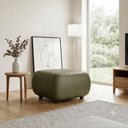 Ver imagem 1 de Puff Decorativo para Sala Orgânico Nara 60 cm Base Fixa Sintetico PU D03 - D'Rossi