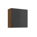 Ver imagem 1 de Armário Cozinha Modulado Vibra T644 C/ 2 Portas 80cm Canela/grafite Lacca Kappesberg