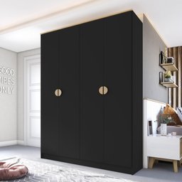 Guarda-Roupa Solteiro 100% Mdf Bp 4 Portas 2 Gavetas Asti - 1