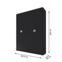 Ver imagem 5 de Guarda-Roupa Solteiro 100% Mdf Bp 4 Portas 2 Gavetas Asti