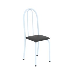 Conjunto de Mesa Tubular 120x75cm Tampo em Vidro com 4 Cadeiras Iris B - 5